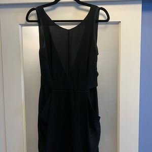 Wilfred size two silk black dress